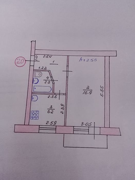 Продам квартиру 1 комнатную