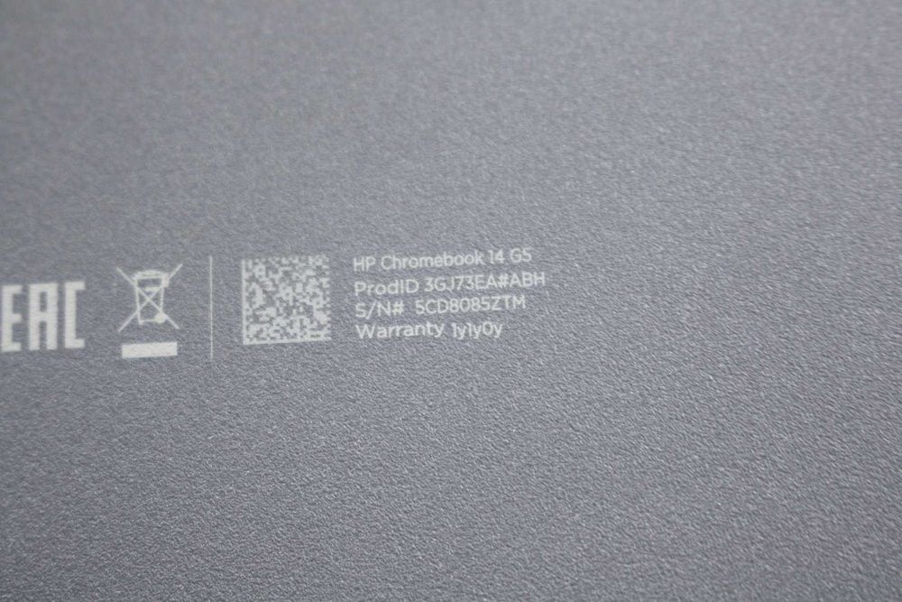 HP Chromebook 14 G5 - Intel Celeron N3450, 8GB RAM, 64GB SSD