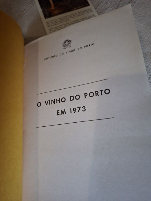 Livro O Vinho do Porto em 1973