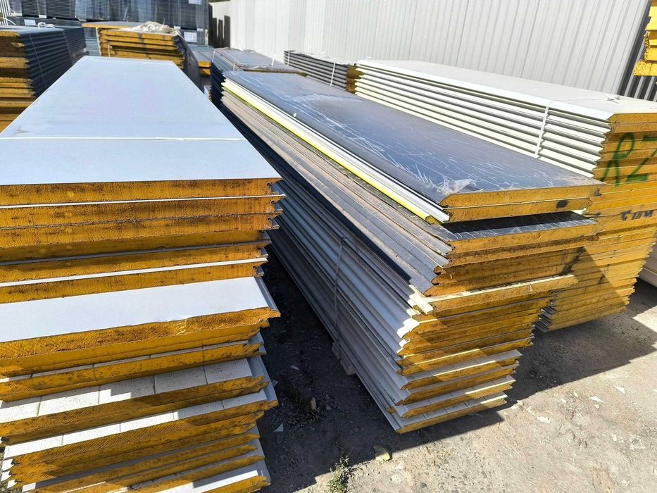 Płyty warstwowe PIR bramowe, płyty na bramy, stropy, ścianki II gat.