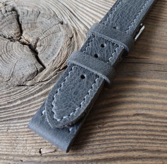 Pasek do zegarka 22 mm handmade skóra naturalna ręcznie robiony