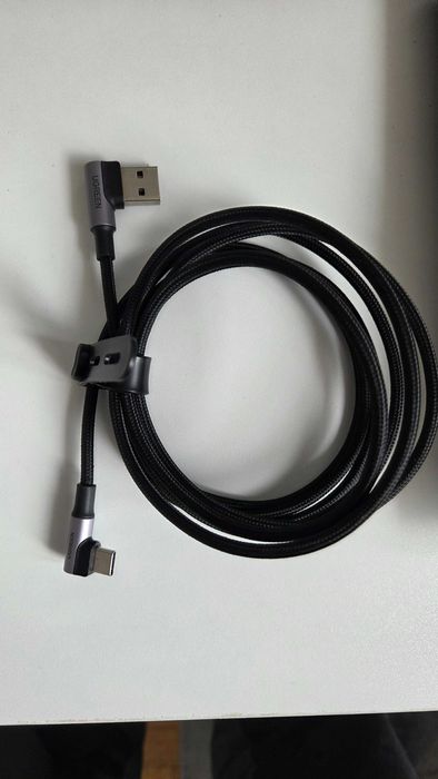 Ugreen kątowy kabel USB C - USB A 2 metry + gratis
