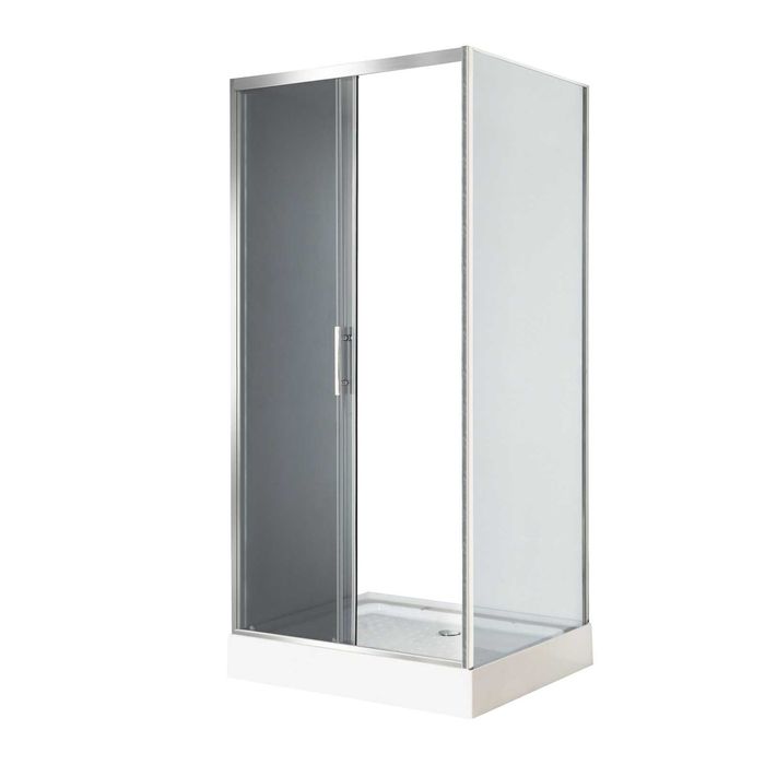 Душова кабіна прямокутна 110х80х205 або 110х90 з піддоном, скло 6мм