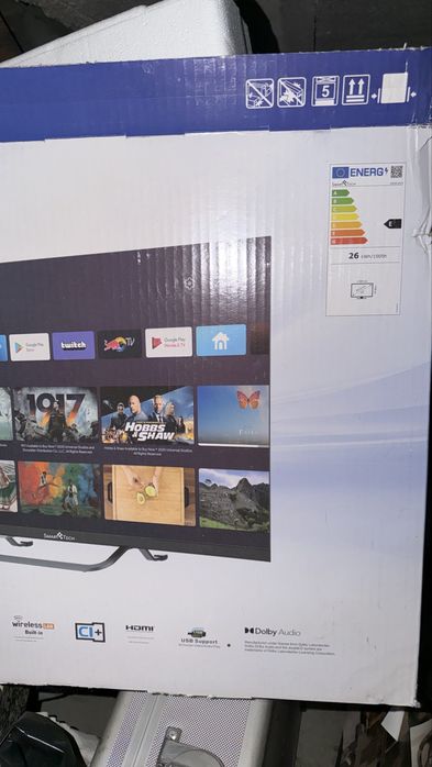 Smart TV 32" Smart Tech Android TV (Modelo 32HA10V3) - Como Nova