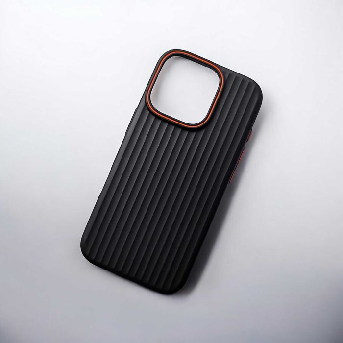 Etui NUOVARA Line do iPhone 16 Pro Max (Black Orange)