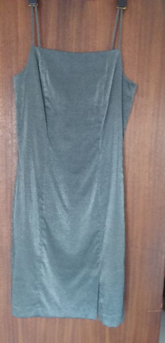 Vestido  Salsa jeans  cinza brilhante novo