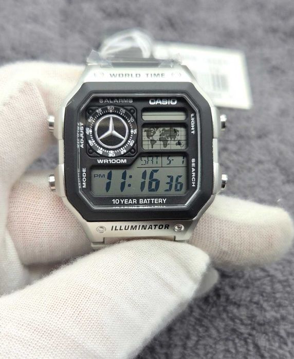 Casio Royale MERCEDES MOD – AE-1200WHD – Fabrycznie Nowy