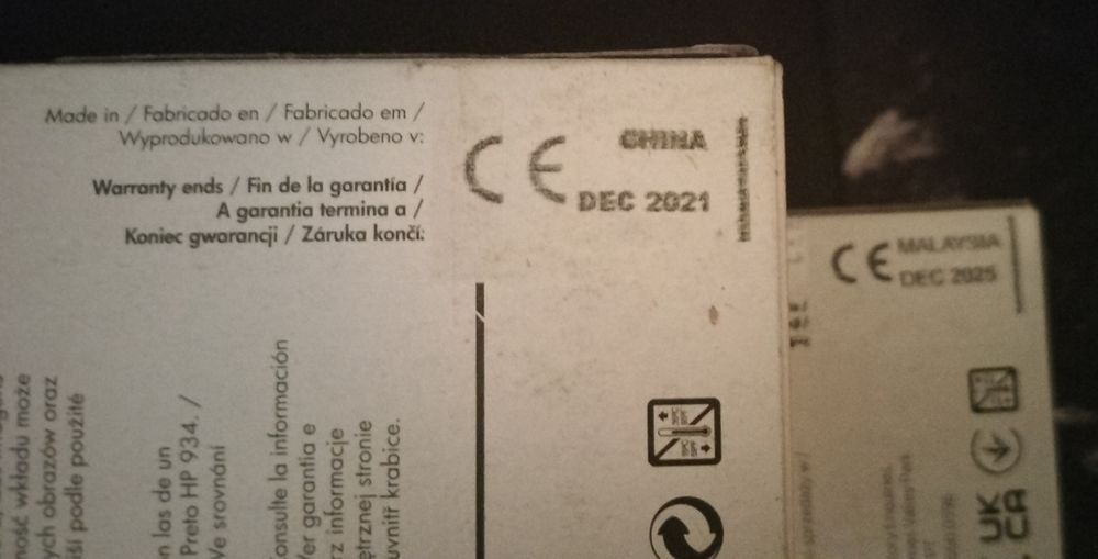 Tinteiros originais 934xl e 935xl