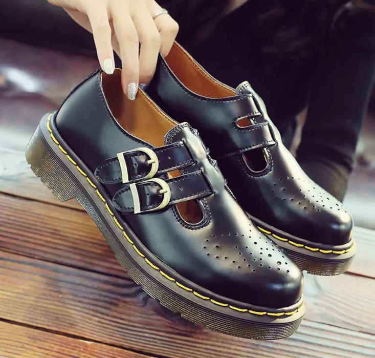 Mary Jane półbuty klasyczne modne damskie eleganckie klamra