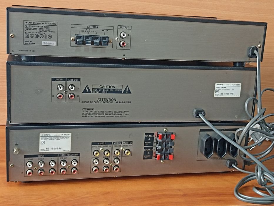 Sony amplificador + Deck + sintonizador