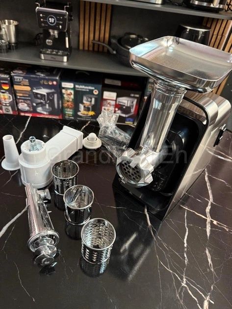 Потужна м'ясорубка 3000 Вт! Електром'ясорубка RB-2271 Мясорубка сталь