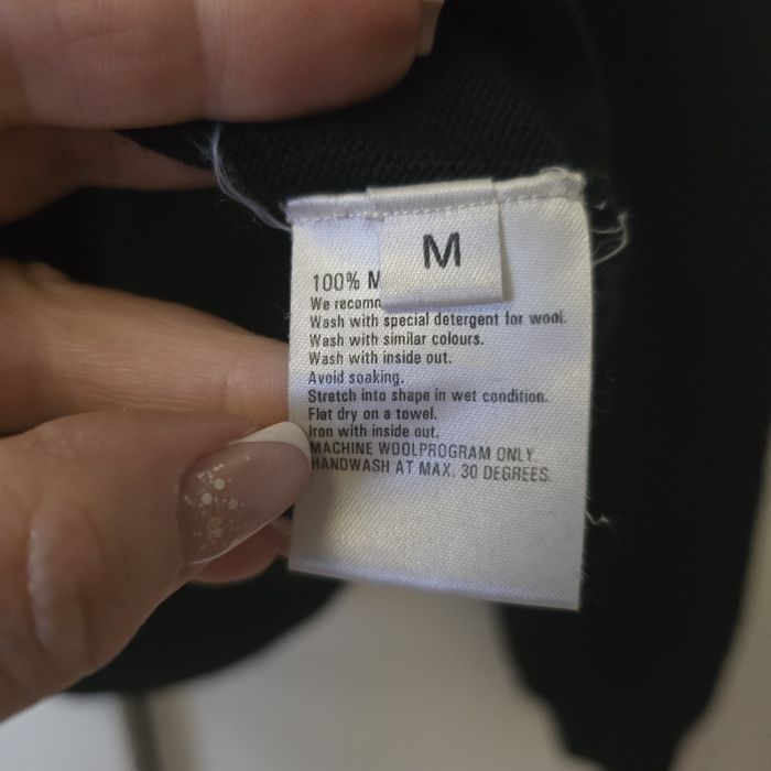 Sweter sand m 38 wełna wool merino