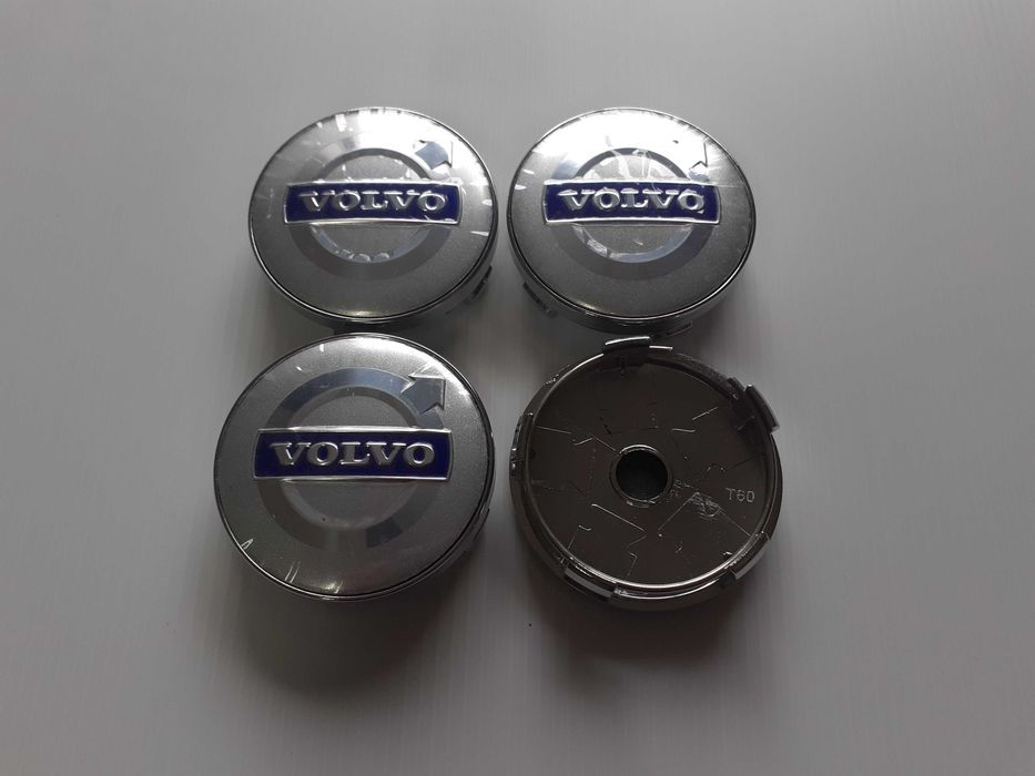 Centros/tampas de jante completos Volvo com 56, 60, 64 e 68 mm