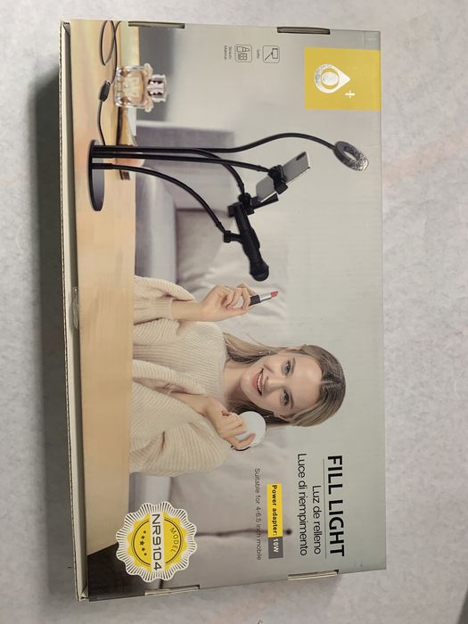 Fill light ring light com suporte para telemovel nova