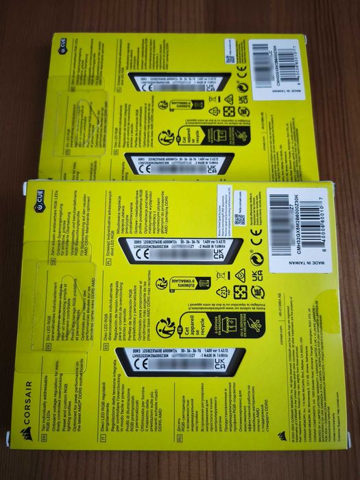 Corsair Vengeance RGB 32GB (2x16GB) DDR5 DRAM 6000MT/s CL30 AMD EXPO / Intel XMP - Novo e selado