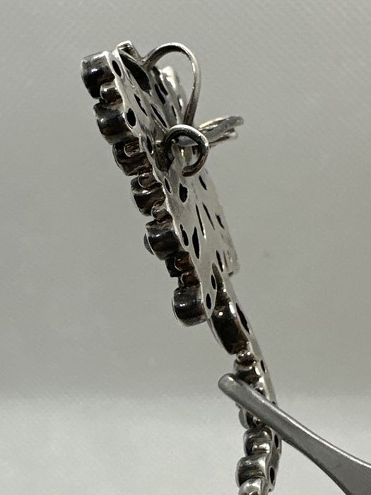 Брошка серебро 925 натуральные камни брошка срібло 925