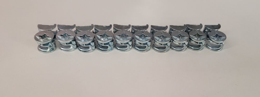 Mimośród srebrny średnica 15mm fi 1.5cm długość 11.4mm 1.14cm 20 sztuk