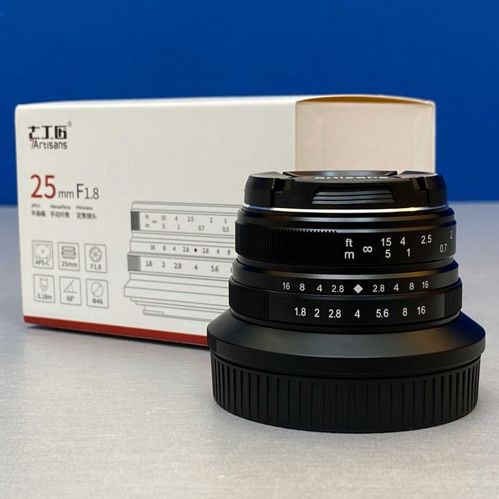 7Artisans 25mm f/1.8 (Nikon Z) - NOVA - 3 ANOS DE GARANTIA