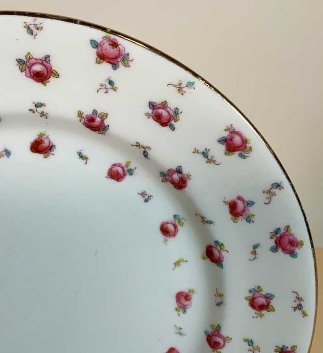 Conjunto de Chá Crown Devon - Rosa