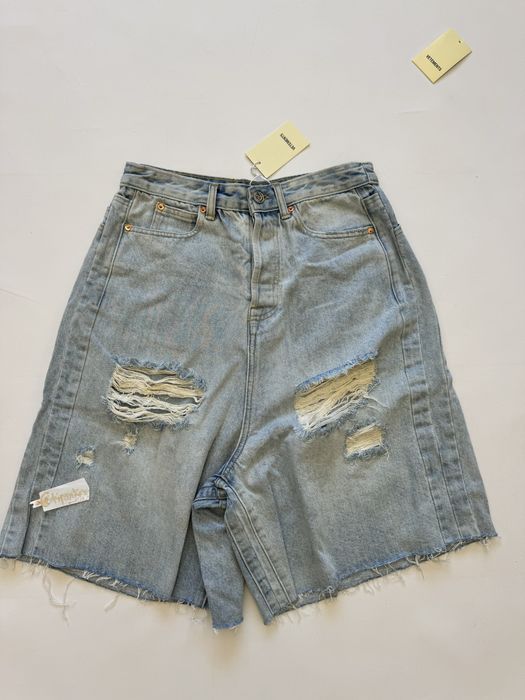 шорты Vetements Ripped destress baggy shorts S M L balenciaga rick owe