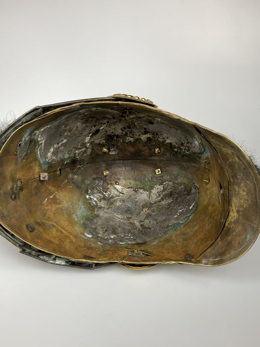 Mosiężny hełm strażacki model 1848/52