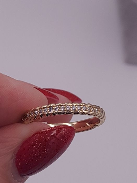 Pierścionek pozłacany 14 k Xuping Rozmiar 9