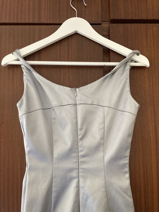 Vestido prateado de festa | Tamanho 32/34