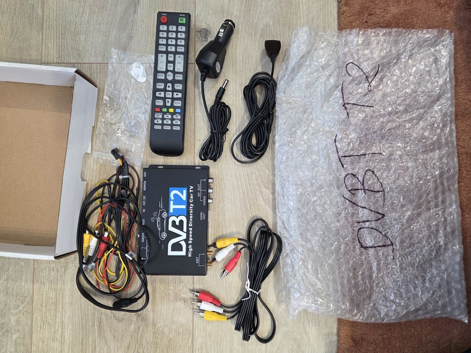 Tuner cyfrowy tv dvb T2 H.265 HEVC hdmi do samochodu dekoder 12V