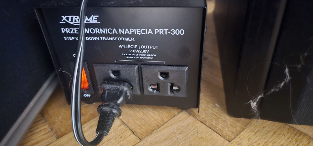 Unikatowy amplituner Technics SA-GX303 wraz z pilotem i przetwornica.