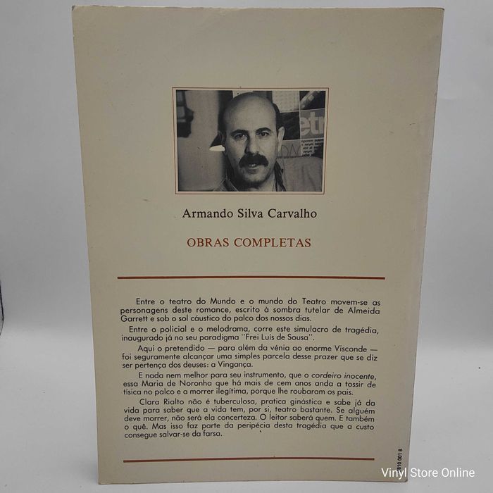 Livro-Armando Silva Carvalho-A Vingança de Maria de Noronha- Ref: Par3