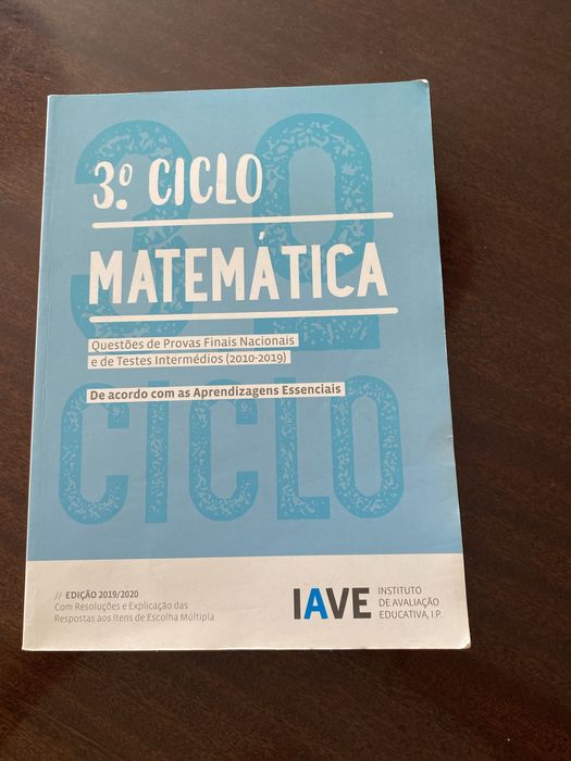 Caderno preparaçao exame matemática 9 ano - IAVE