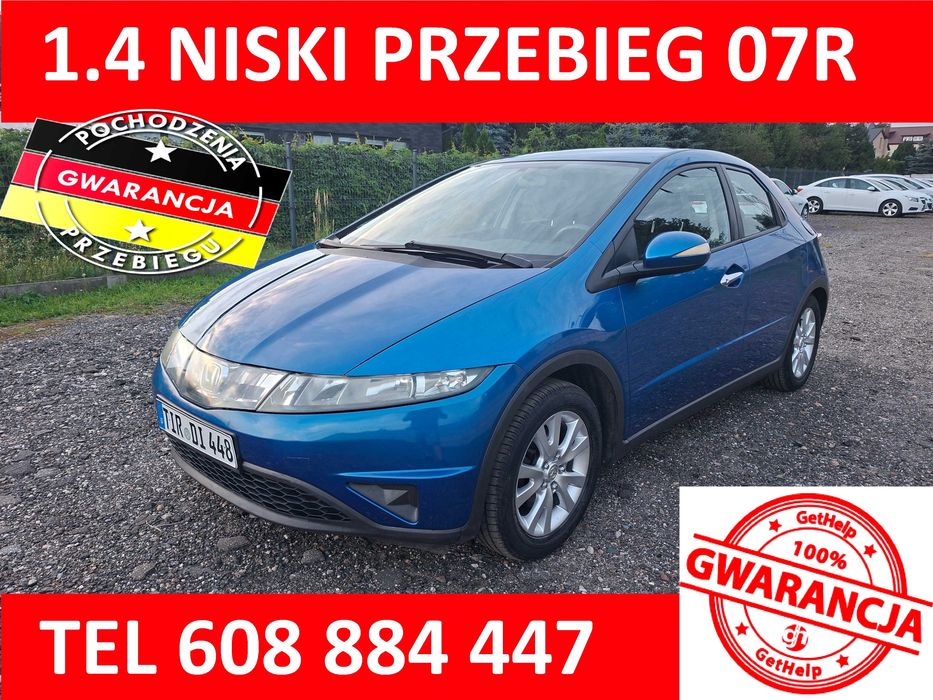 Honda Civic 1.4 07R KLIMA MOŻLIWA REJESTRACJA z Niemiec, opłacony