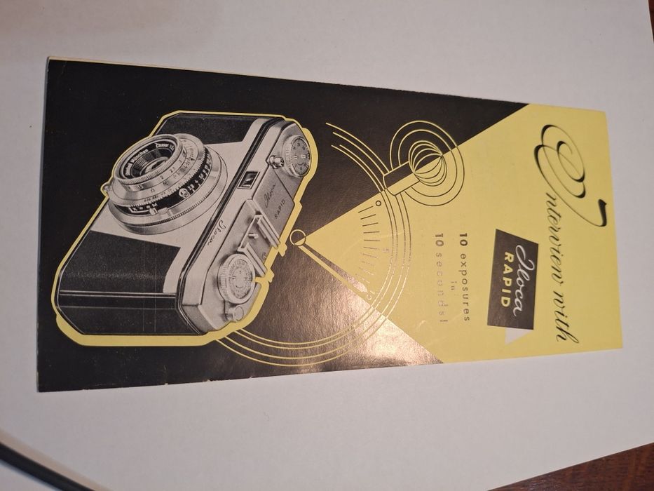 Maquinas fotográficaa vintage analógicas folhetos