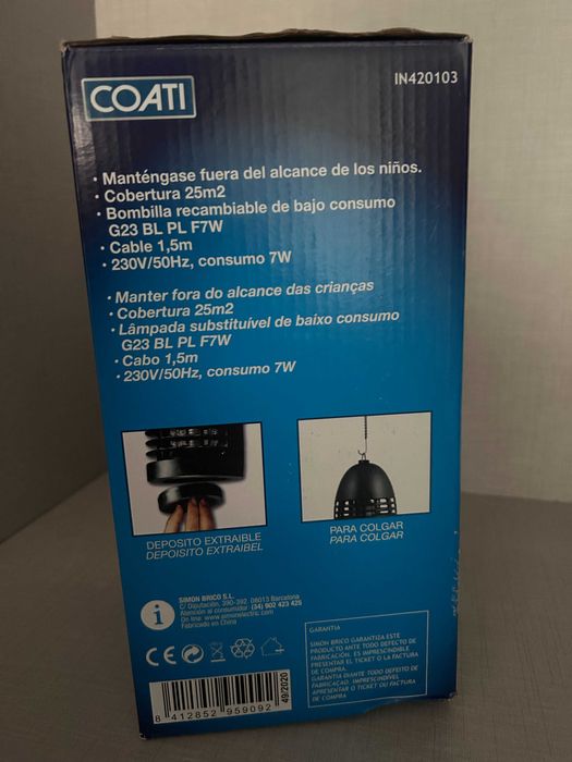 Mata mosquitos elétrico COATI 7W