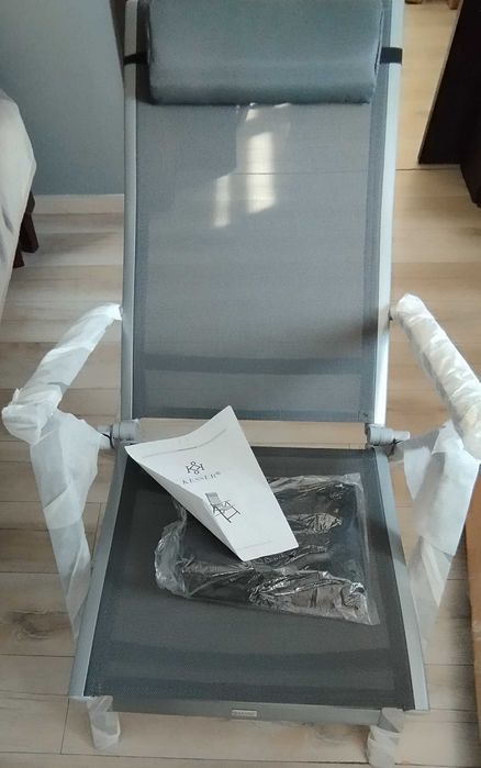 Krzesło składane Ogrodowe KESSER szary