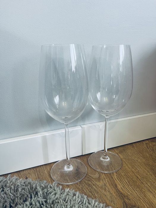 Zestaw 2 kieliszow szklany kielich kieliszek do wina toast szampan