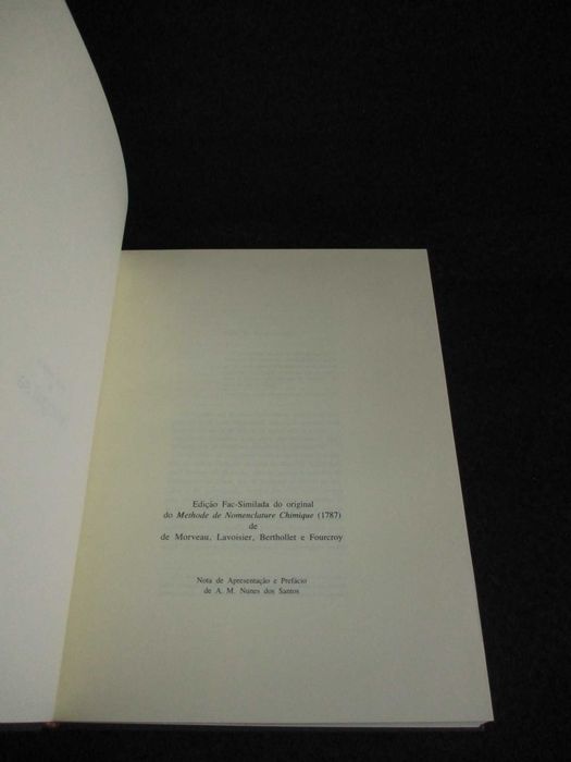 Livro Methode De Nomenclature Chimique Lavoisier Morveau Bertholet
