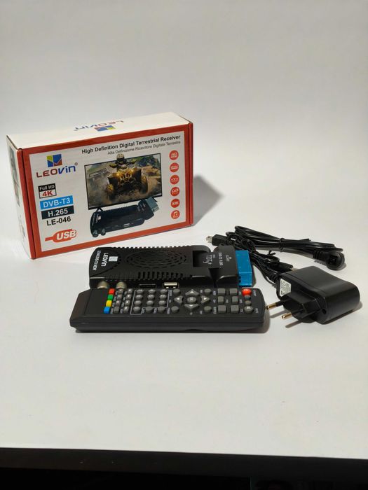 Descodificador TDT Leovin LE-046 DVB-T2 Full HD - Novo