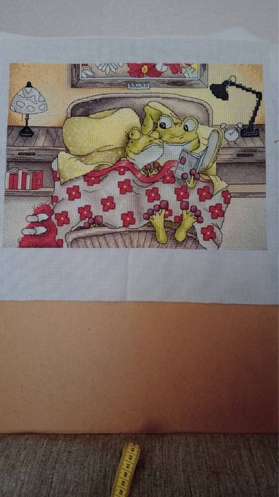 Картина вишита хрестиком, без рами (40х29)