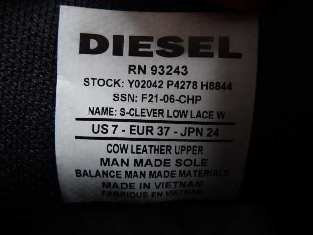 Buty DIESEL S-CLIVER roz 37 SKÓRA Sneakersy Sportowe Damskie