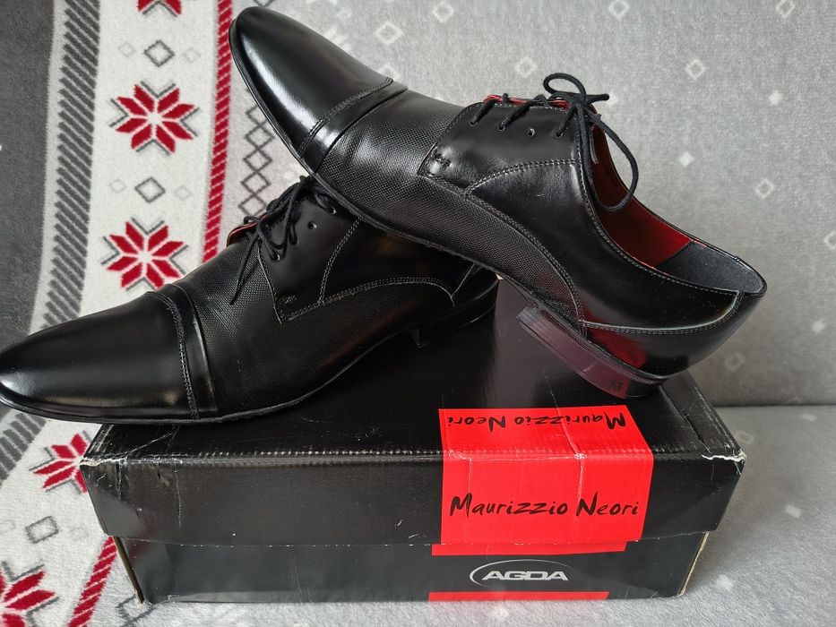 Nowe buty garniturowe ślubne agda skóra