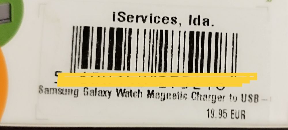 Carregador Smartwatch Samsung
