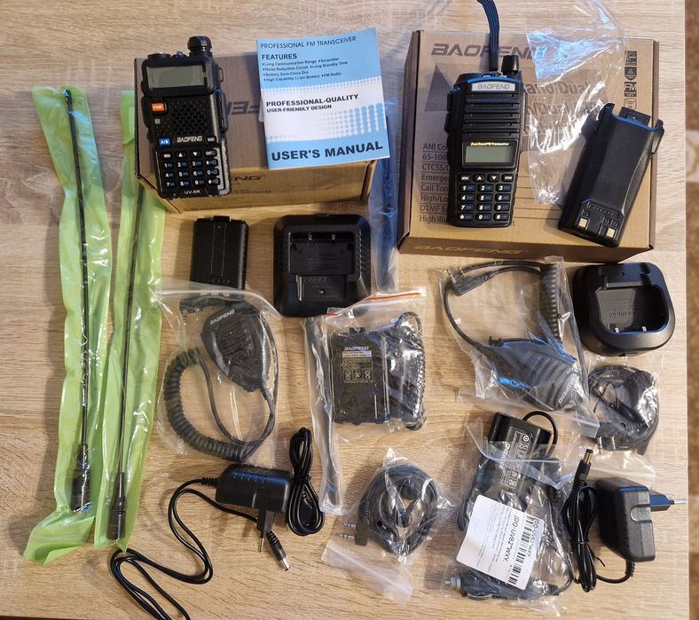 Baofeng UV-5R 8W i UV-82 8W.