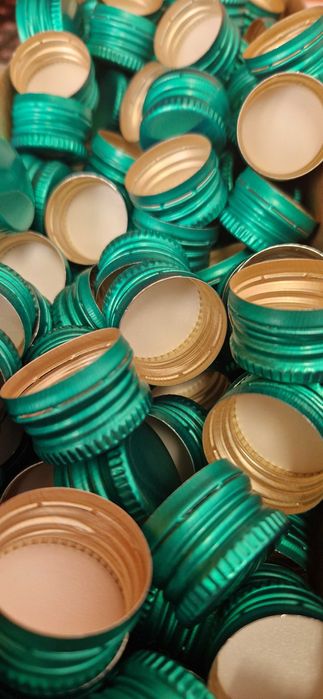 100x zakrętka aluminiowa nakrętka fi 28/18 mm do butelek