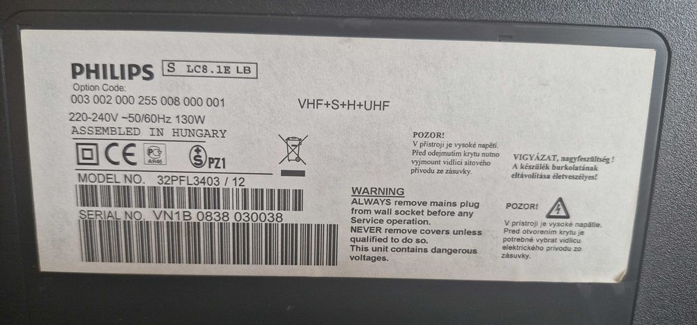 телевізор "32" PHILIPS 32PFL3403/12