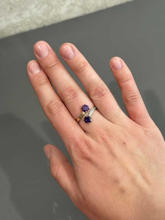 Комплект каблучка + сережки на англійській застібці