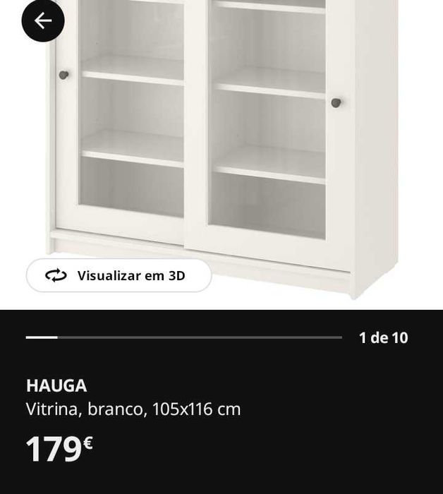 Vitrines brancas ikea