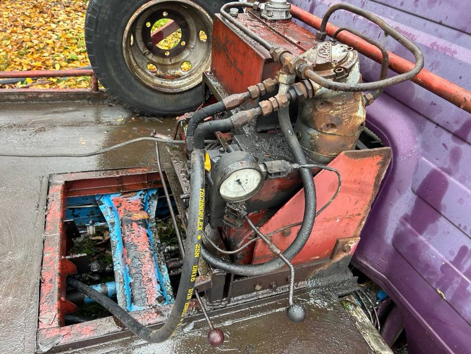 Гидравлическая лебедка и платформа