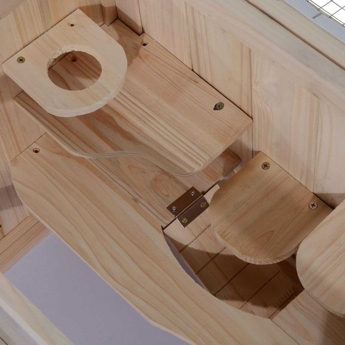 NOVO - Gaiola Madeira para HAMSTER e Pequenos Roedores 60x35x42cm