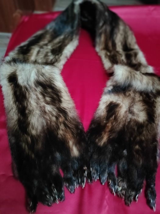 Kołnierz duży z naturalnego futerka